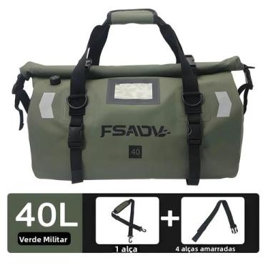 Imagem de Bolsa Traseira Grande Impermeável Para Moto 40L 66L De Alta Capacidade