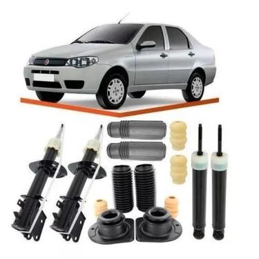 Imagem de 4 Amortecedor+4 Kit Suspensão Siena 2008