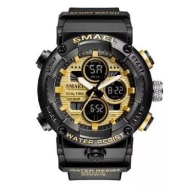 Imagem de Relógio Masculino Esportivo Militar Smael 8038 Black-Masculino
