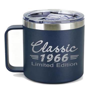 Imagem de JOUWUI Presentes de aniversário de 59 anos para mulheres e homens, 1966 Turning 59 anos de idade, decorações de aniversário de 59 anos para pai, avô, tio, marido, amigos, colegas de trabalho, caneca