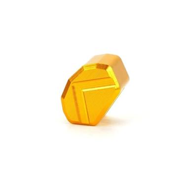 Imagem de Compatível com Z900 Z750 Z800 Z1000 Z650 Z400 NINJA 650 300 400 VE&RSYS 650 300 1000 Mototcycle Botão de seta tampa de chave (ouro)