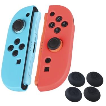 Imagem de YoRHa Handle Grip Protective Cover Case (Red & Blue) for Switch 2 JC Controller [2025 Model]