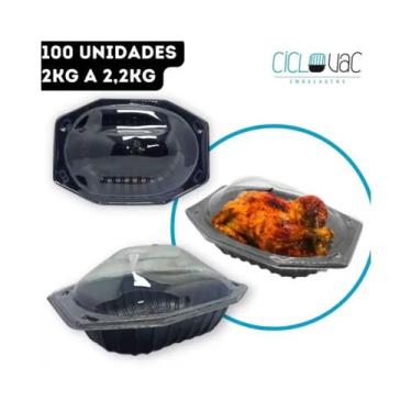 Imagem de Embalagem Plástica Para Frango Assado - 100un - Ciclovac