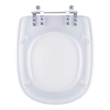 Imagem de Tampa De Vaso Acrilico Transparente Dona Beja Para Bacia Santa Clara 6lpf