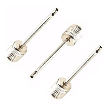 Imagem de Kit 3 Agulhas Rosqueáveis de Metal para Bomba de Encher Bola - Hao Xin