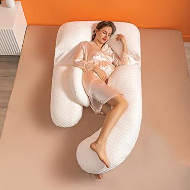 Imagem de Travesseiro multifuncional para gravidez em forma de U, respirável, para gestantes, melhor presente para mãe, quadris, pernas, barriga, cintura, pescoço, suporte