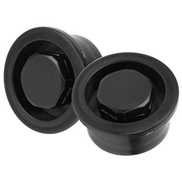 Imagem de SPYMINNPOO Acessórios Impermeáveis ​​leves do Furo da Ventilação da Placa pá Prancha do Pvc para o Surfista Placas de Stand Up Paddle-preto 2 Pacote (Preto)