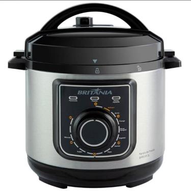 Imagem de Panela Elétrica De Pressão BPP01PI 3L Britânia Inox Com Preto 110V