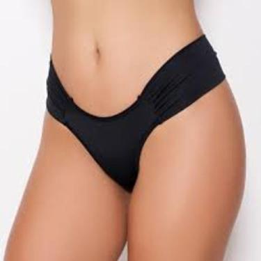 Imagem de Calcinha Fio Com Lateral Bell - Three Lingerie, Preto, G