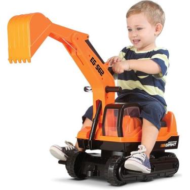 Imagem de Trator Escavadeira Gigante Infantil Giant Escavator - ROMA, Preto