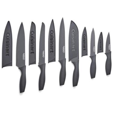 Imagem de Conjunto de Facas em Cerâmica com Protetores de Lâmina, 6 Peças, Cuisinart, Preto Fosco