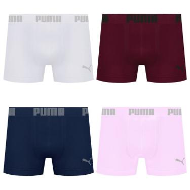 Imagem de Kit 4 Cuecas Puma Boxer Sem Costura Masculina