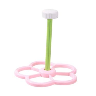Imagem de Bothyi Brinquedo para pássaros, moinho de vento giratório, divertido, lúdico e fácil de instalar, brinquedo interativo para pássaros, calopsitas, periquitos, Rosa