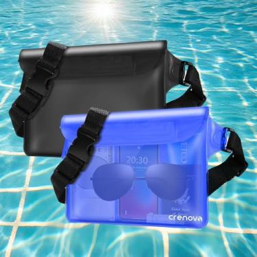 Imagem de Bolsa impermeável para praia, pochetes à prova de areia para mulheres, bolsa impermeável para bolsa de passaporte, bolsas flutuantes para cruzeiros, viagens, parque aquático, passeios de barco, pesca