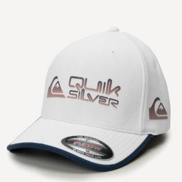 Imagem de Boné Quiksilver Aba Curva Gradient Broken Type SM26 Branco, Branco, M