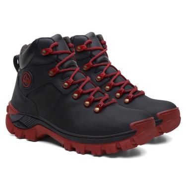 Imagem de Bota Masculina Adventure Couro Premium com Palmilha PU e Aderência Confiável-Masculino