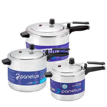 Imagem de Kit 3 Panelas De Pressão 4,5 - 7,0 e 10 Lts Classic Panelux