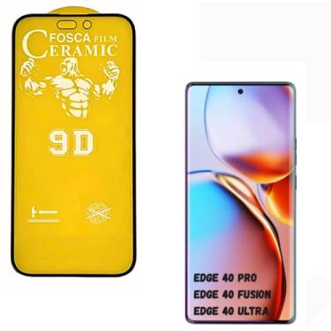 Imagem de Película Cerâmica Fosca 9D MOTO EDGE 40 PRO/EDGE 40 FUSION/EDGE 40 ULTRA, Proteção Total,Anti-Risco e Não Fica Com Marca De Dedo Na Tela