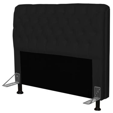 Imagem de Cabeceira Paris Para Cama Box Casal 160cm Paris Corino Preto