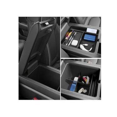 Imagem de YOJOJOCO Organizador de console central de 2 peças compatível com Honda 2023 2024 2025 Pilot & 2024 2025 Ridgeline & 2024-2026 Passport Accessories Storage Hidden Storage Box Insert Tray Pallet
