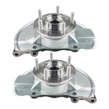 Imagem de KAX Conjunto de 2 peças de junta de direção dianteira e cubo de rolamento de roda apto para Patriot 2007-2017, bússola 2007-2017, calibre 2007-2012, lado do passageiro e do motorista substitui