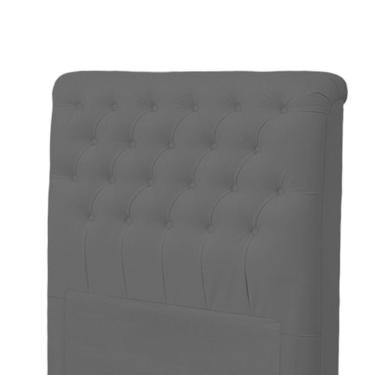 Imagem de Cabeceira Dama 1,95 Cm Cama Box King Size Suede Cinza