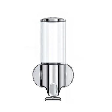 Imagem de Dispensador Com Garrafas de Sabonete Líquido/Shampoo/Multifuncional Suporte Parede Para Banheiro/Cozinha dispenser sabonete liquido Suporte para Banheiro e Cozinha(500mL Prata)