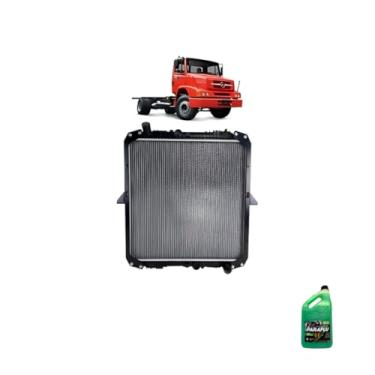 Imagem de Kit Radiador Intercambiador Eletrônico MB 1620 06 + Aditivo Radiador Paraflu Verde 5L