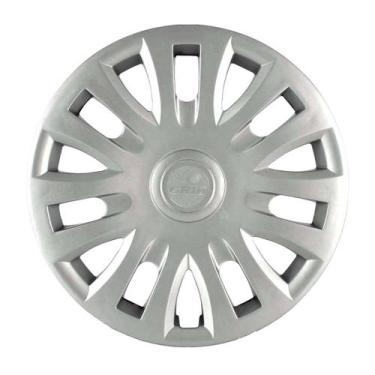 Imagem de Calota 083ar-pta aro 14 prata aro de pressão - unidade - GRID PRATA