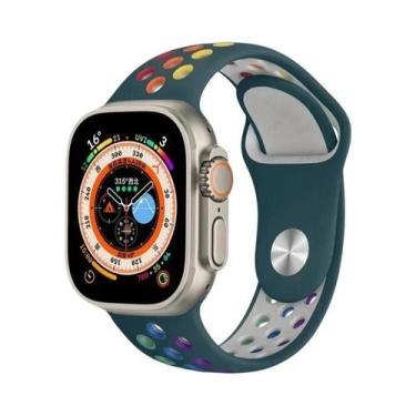 Imagem de Pulseiras De Silicone Esportivas De 42mm E 46mm Para Apple Watch Serie