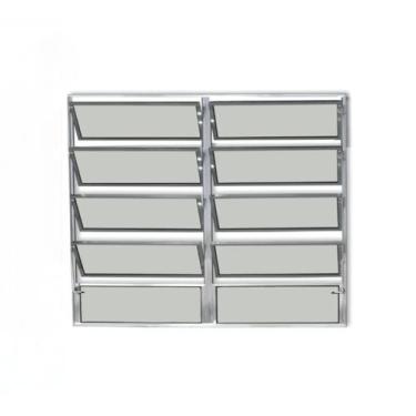 Imagem de Vitro basculante 100x120 2 secao aluminio brilhante - DL ESQUADRIAS LT