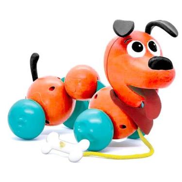 Imagem de Brinquedo de Puxar Cachorro Elkao Quer Passear para Bebês á partir de 