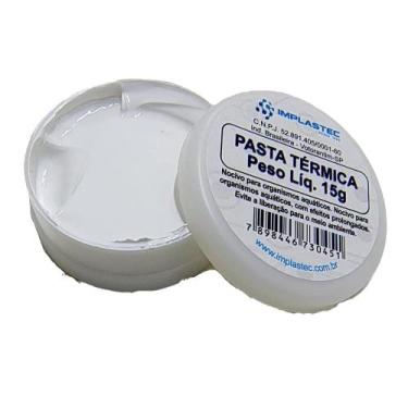 Imagem de Pasta Térmica Branca Implastec Pote 15g Alto Rendimento -, 1