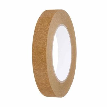 Imagem de HARFINGTON Fita adesiva colorida de 13/40.6 cm x 54.6 jardas, papel crepe universal, fita adesiva colorida para pintura, desenho, faça você mesmo, etiquetagem artesanal, selagem, marrom