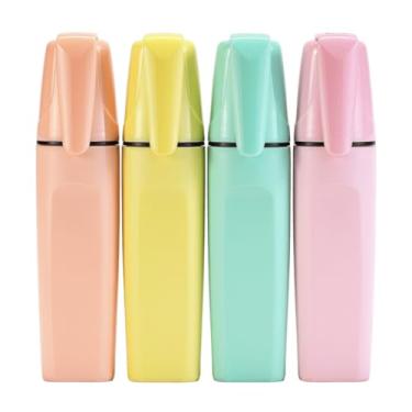 Imagem de Kit 4 Marca Texto Tons Pastel First, Marcadores Suaves Para Estudo, Tinta à Base de Água, Traço Preciso, Cores Pastel, Ideal Para Planners, Cadernos, Leitura e Organização