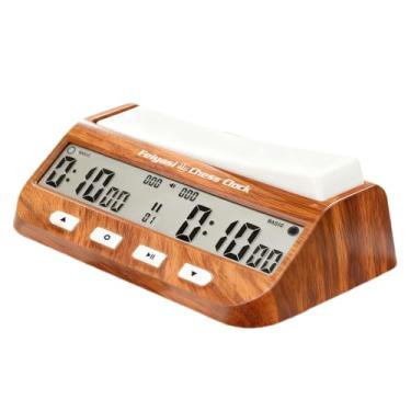 Imagem de Feiyasi Relógio de xadrez, temporizador de xadrez específico de competição, relógio de xadrez eletrônico digital portátil de tela grande, adequado para temporizadores em xadrez, go, damas e outros
