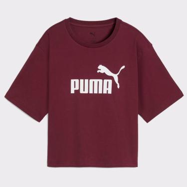 Imagem de Cropped Puma No. 1 Logo Feminino Vinho-Feminino
