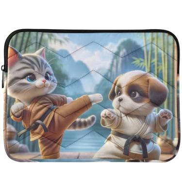 Imagem de Capa divertida para laptop Kung Fu para notebook para Macbook Pro capa protetora de computador de 13 polegadas universal de 33 a 35 cm