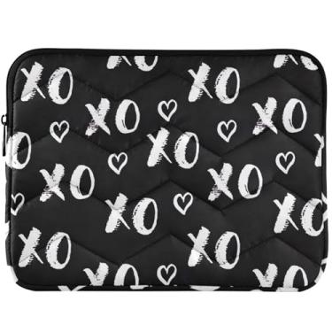 Imagem de Bolsa protetora para laptop XO para MacBook 13 polegadas, universal, 13 a 14 polegadas, preto e branco