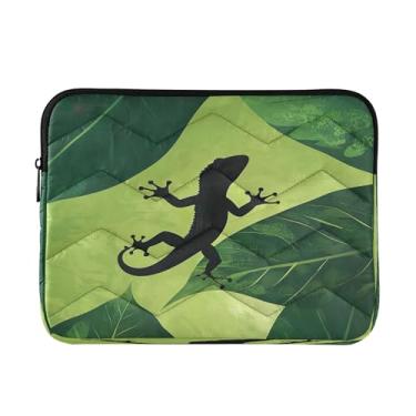 Imagem de Bolsa verde folha para trabalho, capa protetora à prova de choque, bolsas de professores de 15,6 polegadas