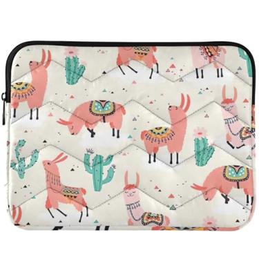 Imagem de Capa acolchoada para laptop com estampa de animais fofos, capas divertidas para notebook universal, 14, capa para laptop de 33 cm