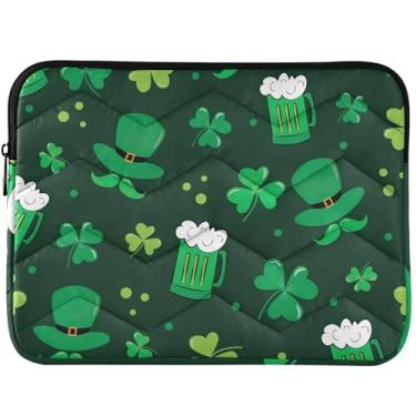 Imagem de Capa protetora para laptop Green St Patricks Shamrock, capa universal para notebook de 13 a 14 polegadas para MacBook Pro 13 polegadas