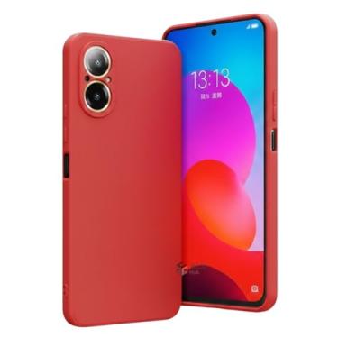 Imagem de Capinha Silicone Premium para Realme C67 – Interior Aveludado, Proteção de Câmera e Toque Macio Antichoque (Vermelho)
