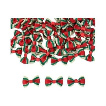 Imagem de Laços De Fita De Poliéster Mini De Natal 10-200 Peças Para Artesanato 