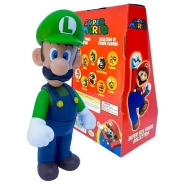 Imagem de Boneco Luigi - Super Mario Bros Grande Kart 64 - Super Size Figure Col