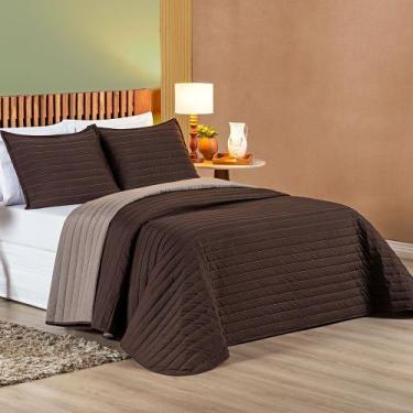 Imagem de Cobre Leito Millenyum Queen Dupla Face 3 Peças - Tabaco - Casa Show En