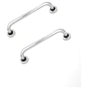 Imagem de Kit 2 Barra Alça De Apoio Corrimão Segurança Banheiro Idoso Deficiente 60cm Inox Não Enferruja Suporte Pegador Acessibilidade Design Elegante