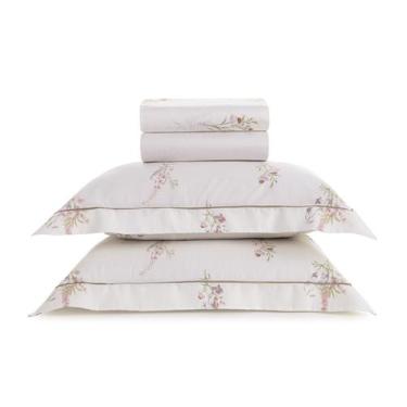 Imagem de Jogo de cama Casal 100% algodão Egípcio 300 Fios Karsten 4Pç - Caprich