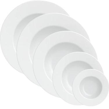 Imagem de Jogo de Pratos 20 Peças Tramontina Maria Augusta Porcelana Mesa Posta 