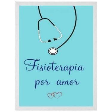 Imagem de Quadro Decorativo Enfermagem Por Amor Moldura Branca 24X18Cm